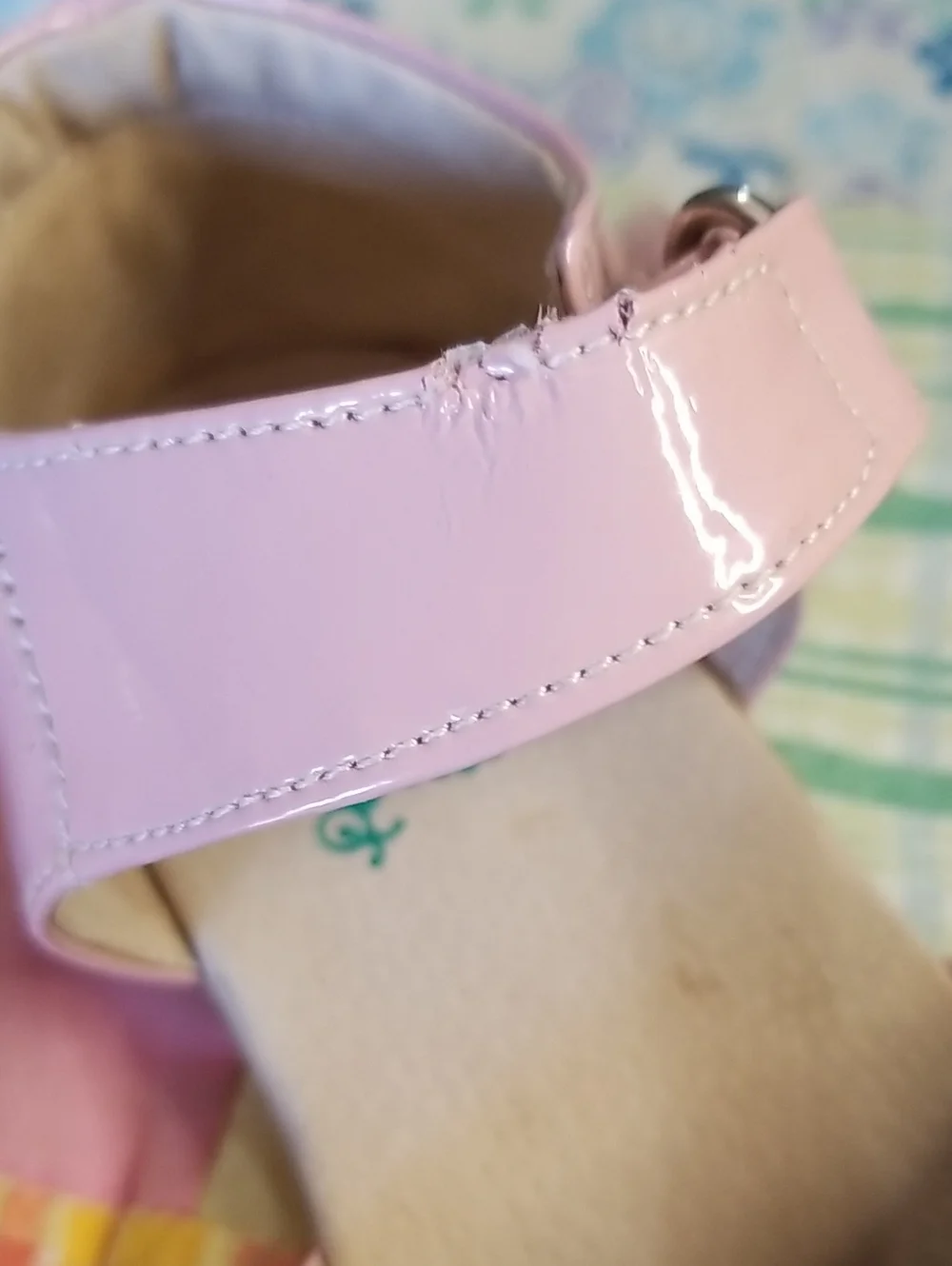Livie & Luca Pink Patent Leather Mary Jane Size 13 Petals OG Strap, Wavy soles